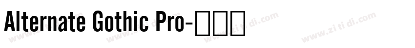 Alternate Gothic Pro字体转换
